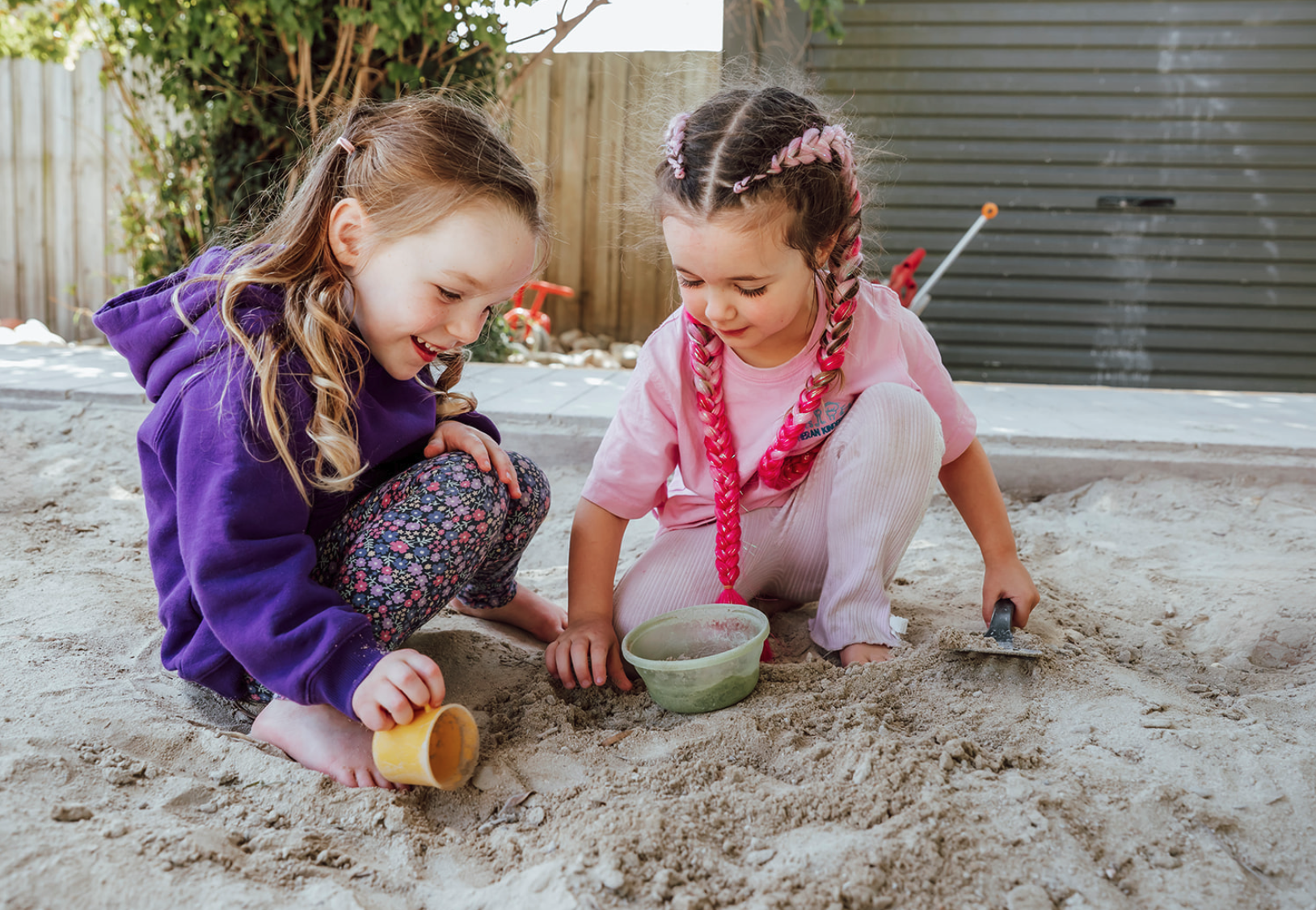 Children playing in a sandpit